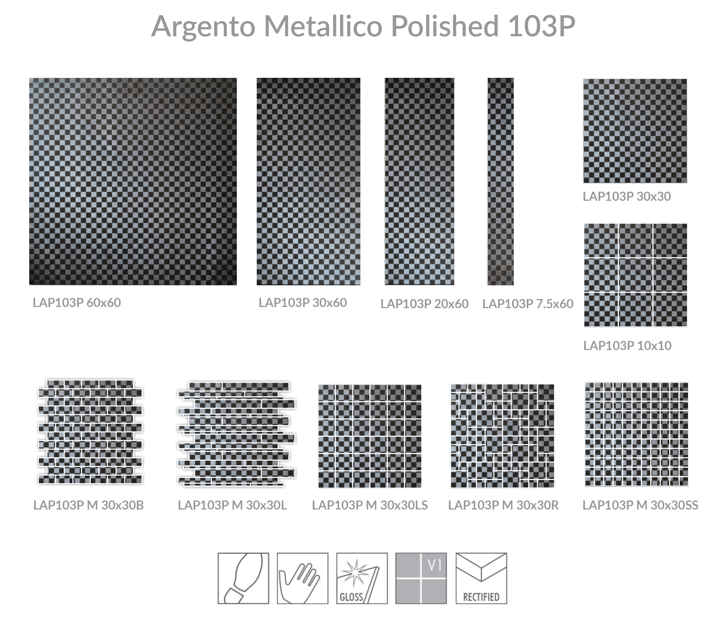 ARGENTO METALLICO 60X60